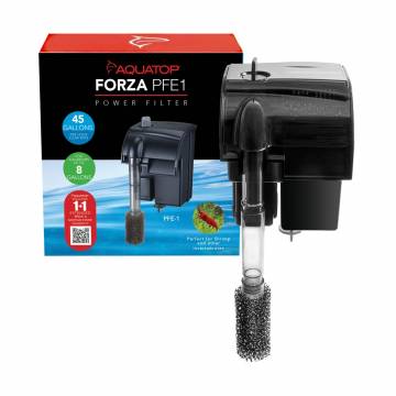 AQUATOP PFE-1 FORZA 45 GPH Power Filter for Aquariums up to 8 Gallons
